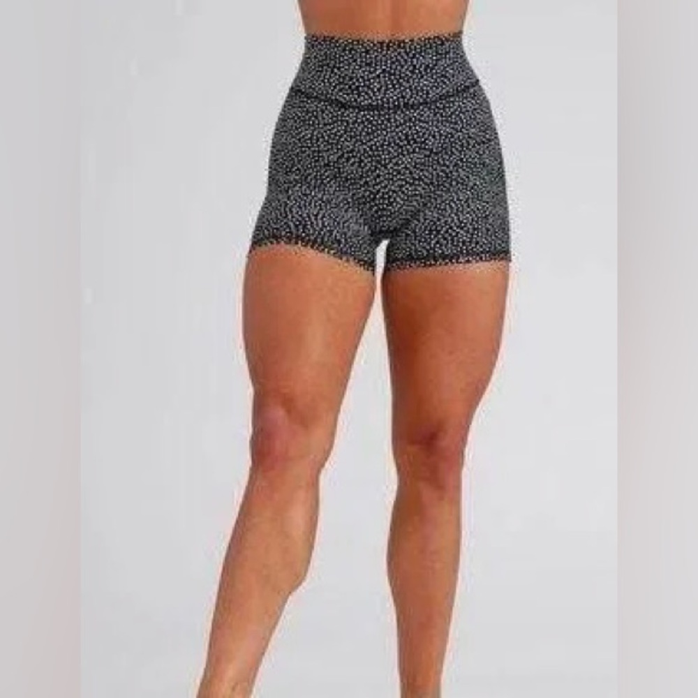 BuffBunny Black and White Bike Shorts